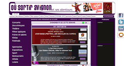 Desktop Screenshot of ou-sortir-avignon.com