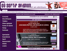 Tablet Screenshot of ou-sortir-avignon.com